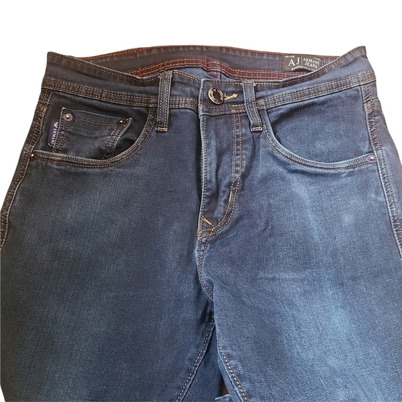 AJ Armani jeans Dark blue skinny leg high Rise denim jeans - Picture 2 of 9